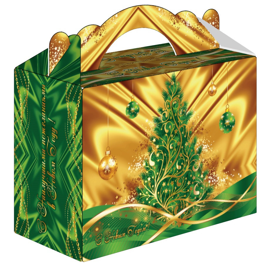 ГК21. Набор конфет Чемоданчик средний Праздничный шелк в зеленом (МГК, УФ лак, блестки), H 19см. вес 1000гр. 950 руб.