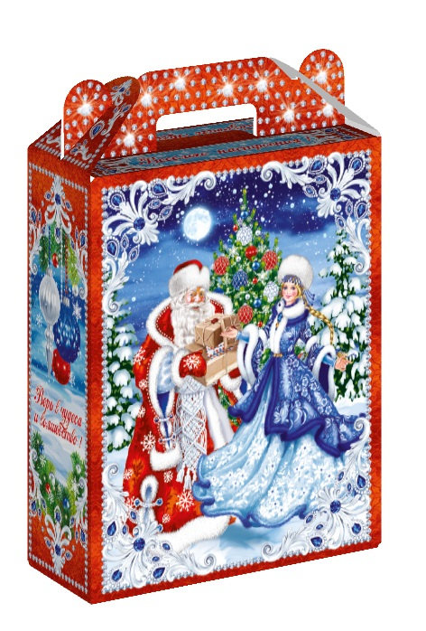 ГК4. Набор конфет Подарок На катке (МГК, УФ лак, блестки),  H 25см. вес 800гр. 800 руб.