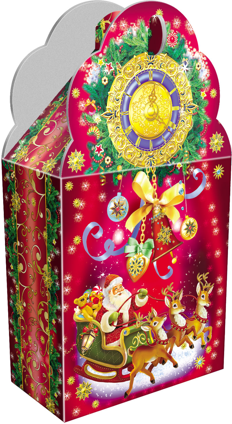 ГК43. Набор конфет Часы большие (МГК, многоцветное тиснение, голографический эффект), H 38см. вес 1850гр.