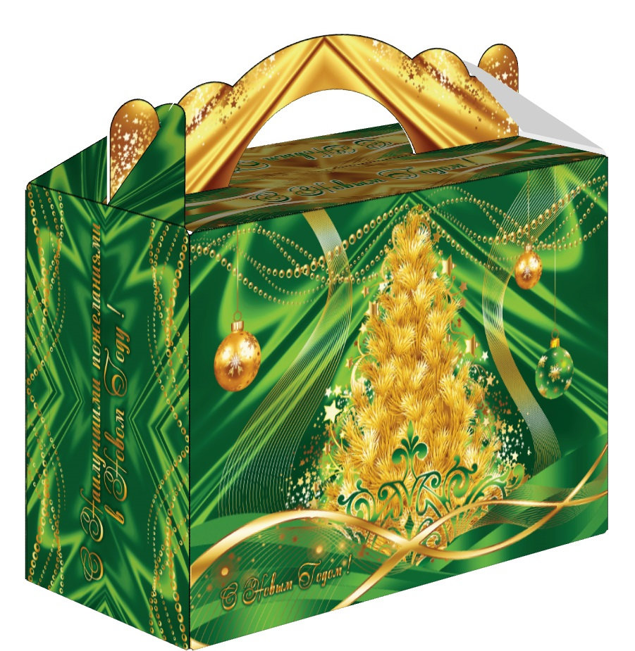 ГК45. Набор конфет Чемоданчик большой Праздничный шелк в зеленом  (МГК, УФ лак, блестки), H 24см. вес 1850гр. 1650 руб.