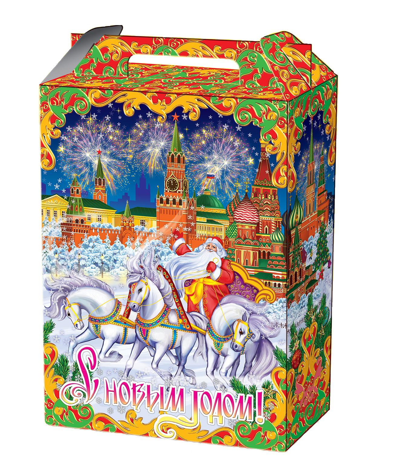 ГК53. Набор конфет Подарочная большая Кремль  (МГК, УФ лак), H 39см. вес 2500гр. 2550 руб.