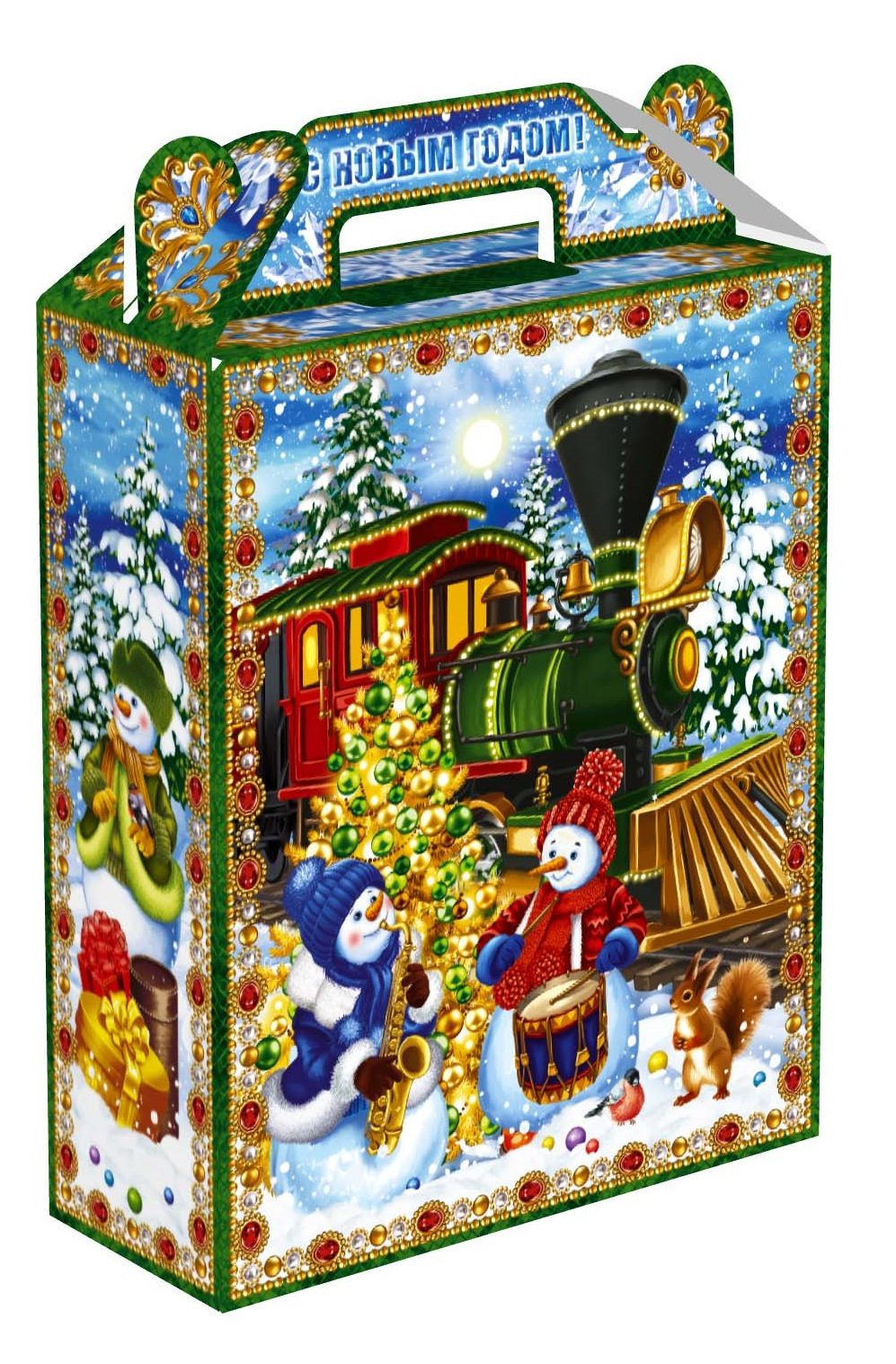 ГК6. Набор конфет Подарок Экспресс (МГК, блестки), H 25см. вес 800гр. 800 руб.