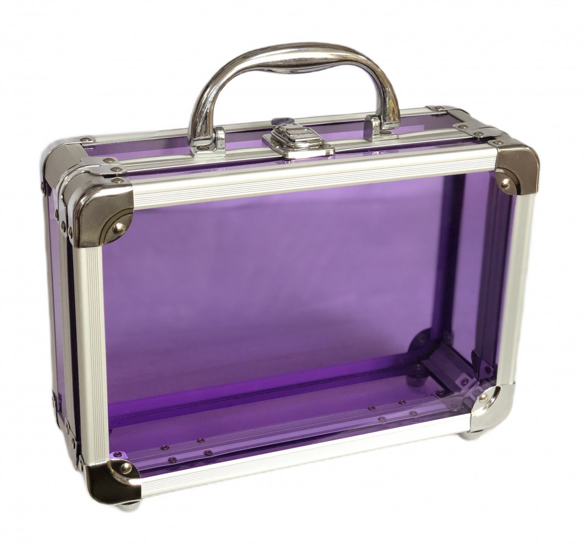 П3. Набор конфет Чемоданчик Новогодний с прозрачной крышкой (пластик), H 25,5см. вес 1100гр. 2600 руб.